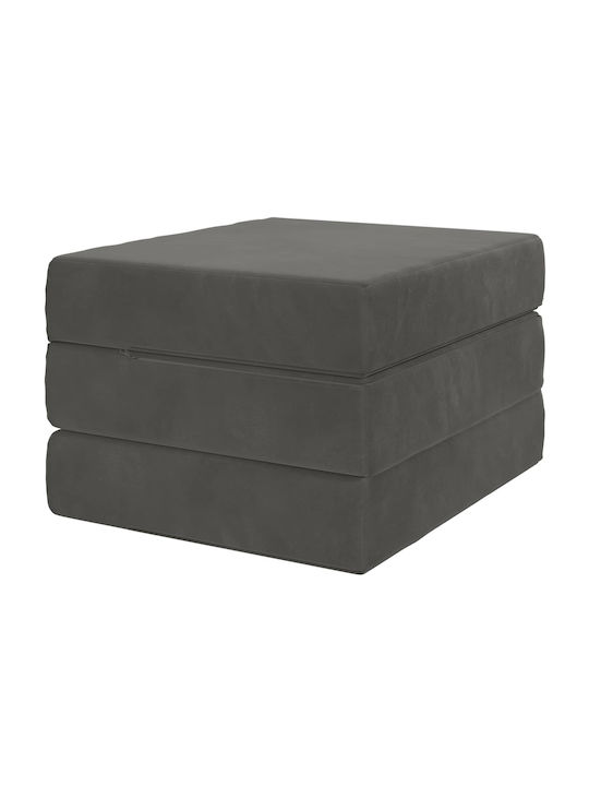vidaXL Față De Pernă Din Catifea Gri 63x90cm