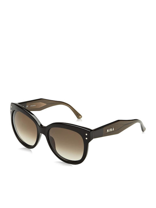 Nina Ricci Sunglasses Brown with Acetate Frame & Brown Lens Nina Ricci Sunglasses Brown with Acetate Frame & Brown Lens