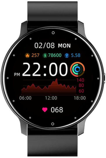 Giewont 46mm Smartwatch με Παλμογράφο (Black)