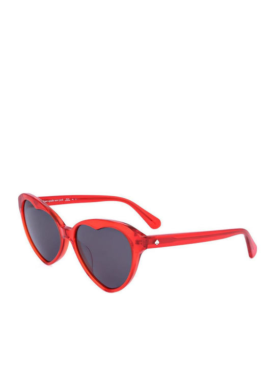 Kate Spade Feminini Ochelari de soare cu Roșu Cadru și Negru Lentilă VELMASC9AF7IR