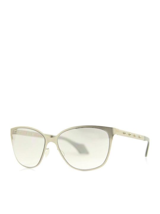 Mila ZB Women's Sunglasses with Beige Metal Frame and Gray Gradient Lens