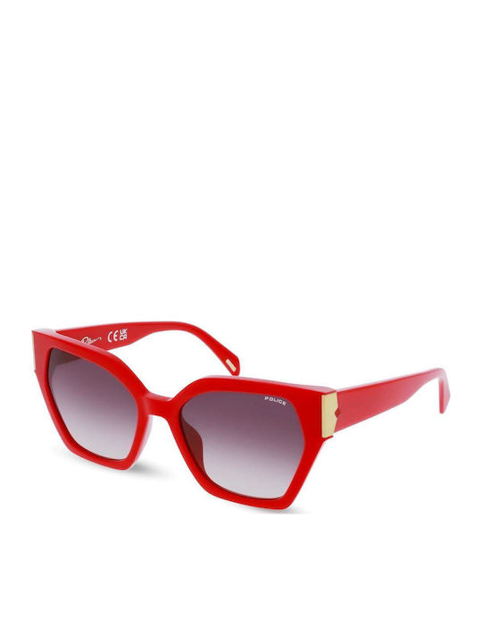 Police Damen Sonnenbrille mit Rosa Kunststoff Gestell und Gray Verlaufsfarbe Linse