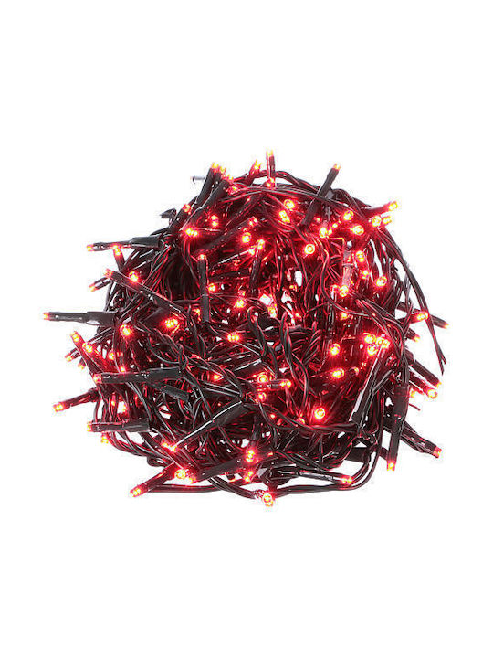 200 Lights LED 20m. Red in String 1pcs