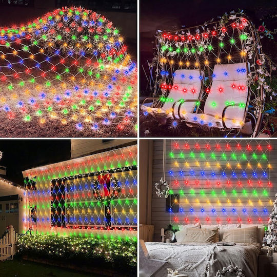 96 LED Lights 1.5 m x 150 cm Warm White Net Type