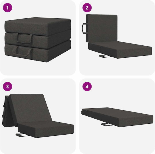 vidaXL Калъф За Възглавница Сив 63x75см