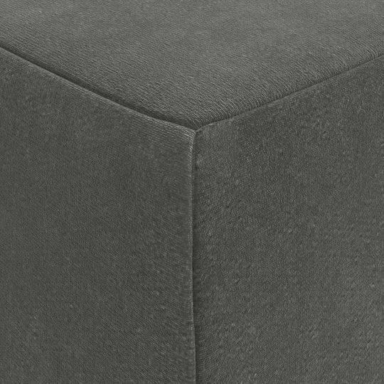vidaXL Samt Bodenkissen Grau 63x75cm