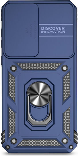 Forcell Back Cover Plastic / Tempered Glass Blue (Galaxy A55Oppo A55 5G)