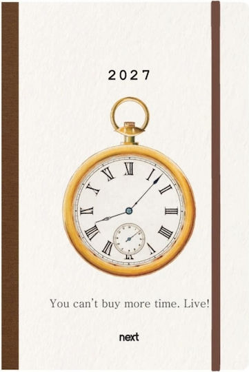 Next Diary 2027 Trends Time Daily Flexi Elastic 12x17cm