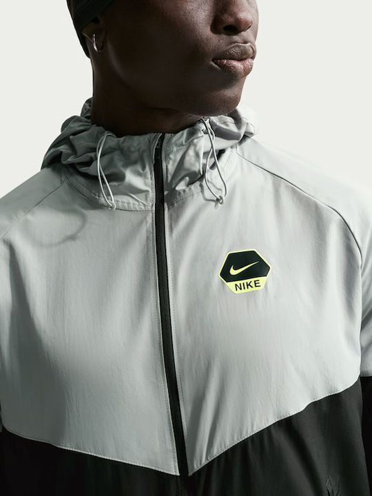Sportswear City Side Ανδρική Ζακέτα Γκρι