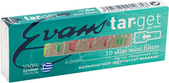 Evans Pipe de Țigară Target 6mm Colorate 10 Bucăți