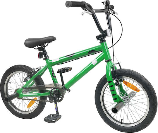 vidaXL Bicicletă Copii BMX Verde 16"