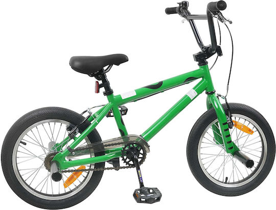 vidaXL Bicicletă Copii BMX Verde 16"
