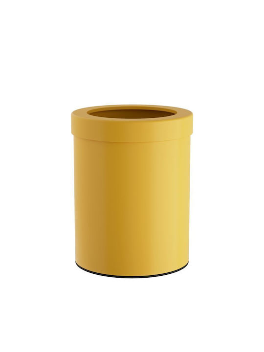 Pam & Co Plastic Waste Bin 12lt Yellow 25x25x30cm