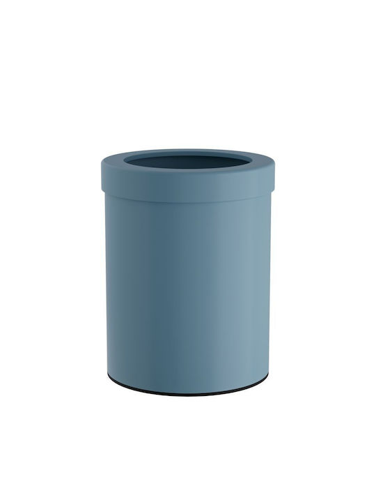 Pam & Co Plastic Office Waste Bin 12lt Light Blue 25x25x30cm