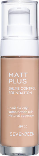 Seventeen Matt Plus Liquid Foundation SPF20 03 Natural Beige 30ml
