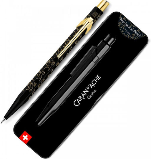 Caran D'ache Μολυβι Μηχανικο 0.5mm Κουτι Μεταλικο 849 Horse Μαυρο