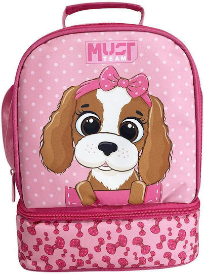 Must Team School Insulated Snack Bag 7L Pink 22x16x28cm