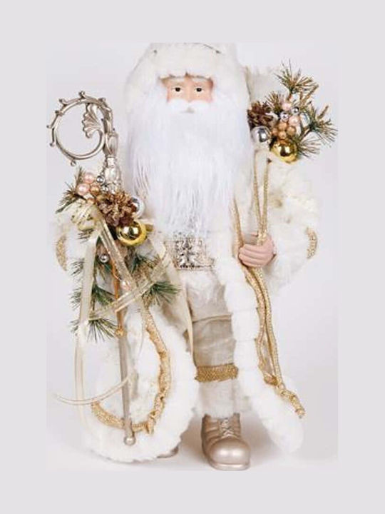 Αη Βασιλης Λευκη Γουνινη Καπα 46cm