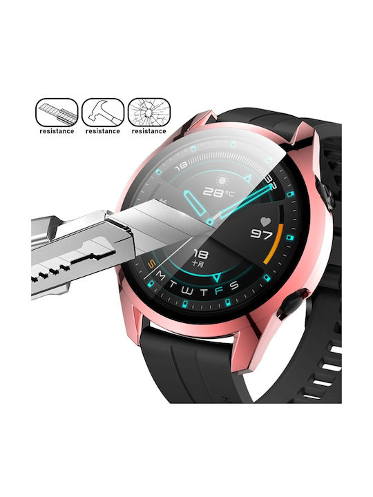 Пластмасов Калъф в Розов цвят за Huawei Watch GT2 46mm