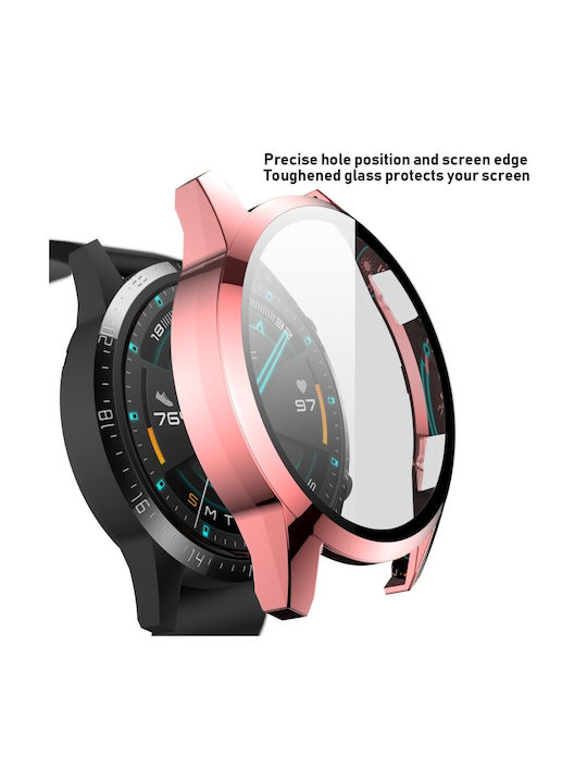 Пластмасов Калъф в Розов цвят за Huawei Watch GT2 46mm