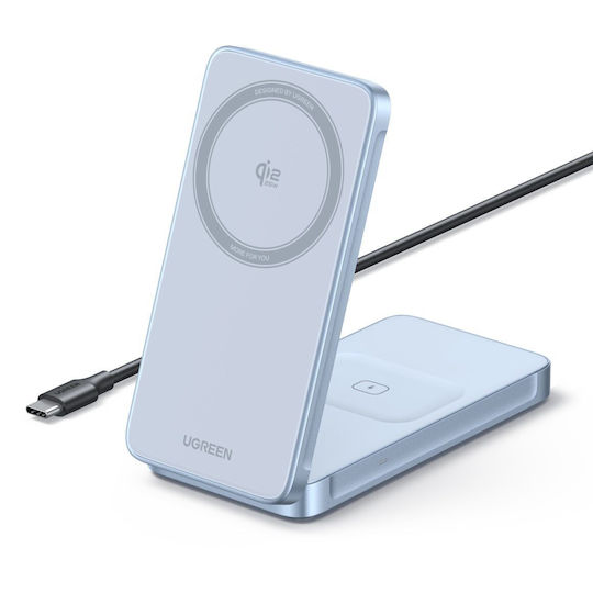 Ugreen Ασύρματος Φορτιστής (Qi Pad) 25W Μπλε (MagFlow)