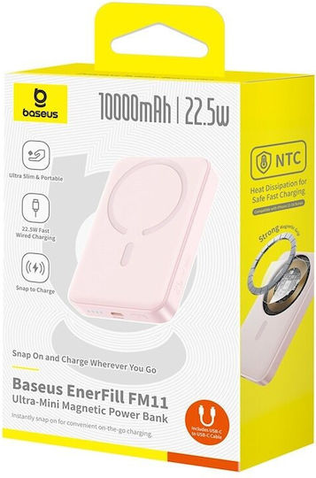 Baseus EnerFill FM11 MagSafe Power Bank 10000mAh 22.5W Pink