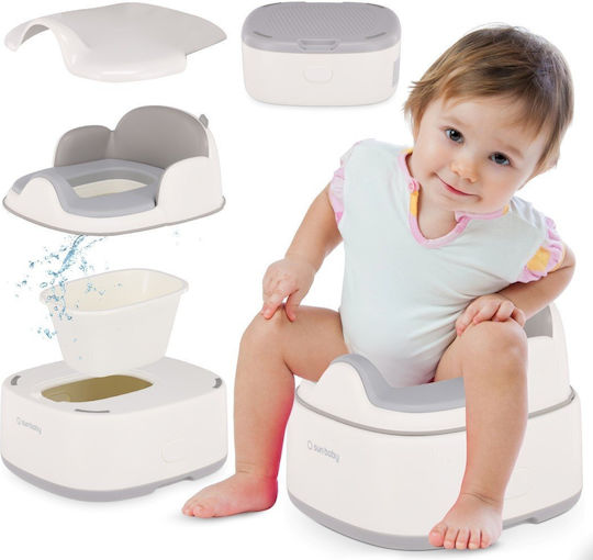 Sun Baby Klassisches Töpfchen mit Deckel Weiß bis 15kg