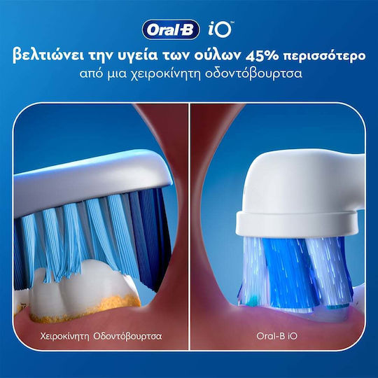 Oral-B Io Series 3 Periuță de Dinți Electrică cu Senzor de Presiune și Husă de Călătorie Roz