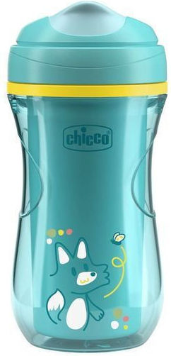Chicco Παιδικό Ποτηράκι Active από Πλαστικό Τιρκουάζ 266ml για 14m+
