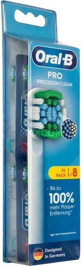 Oral-B Pro Precision Clean Electric Toothbrush Replacement Heads BRA-861073 8pcs