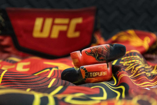 Επίσημη Μασέλα Opro Instant Custom Fit Mouthguard Ufc Fighter Topuria Black Red Gold