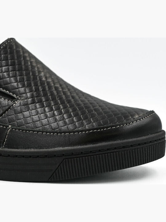 Ανατομικά Γυναικεία Slip-On Δερμάτινα Γκρι