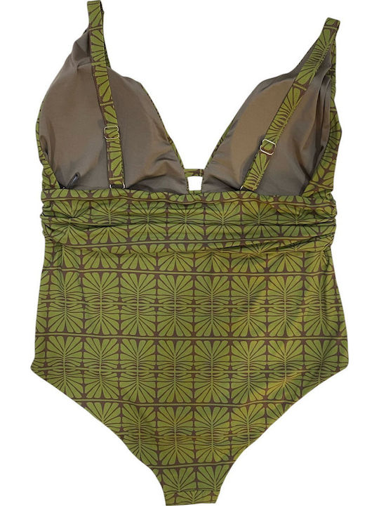 One Piece Swimsuit For Large Bust Green