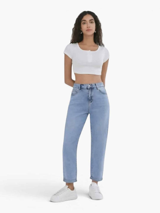 High Rise Women's Jean Pants in Mom Fit