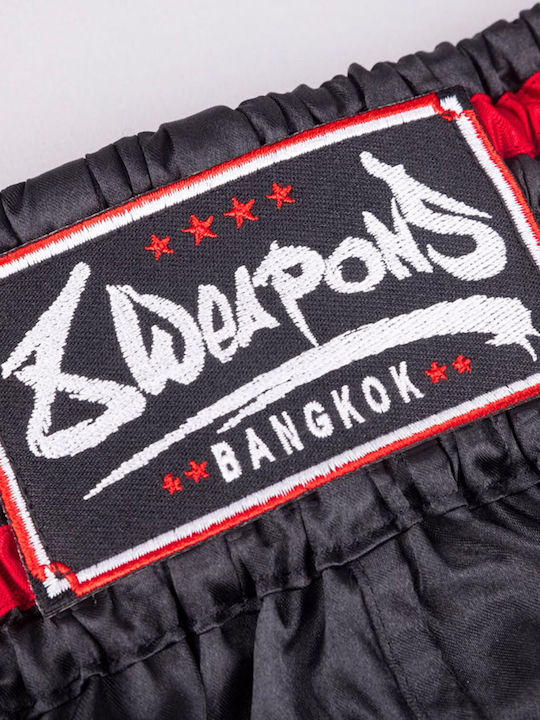 Боксерки Muay Thai 8 Weapons Bangkok Черно Бяло