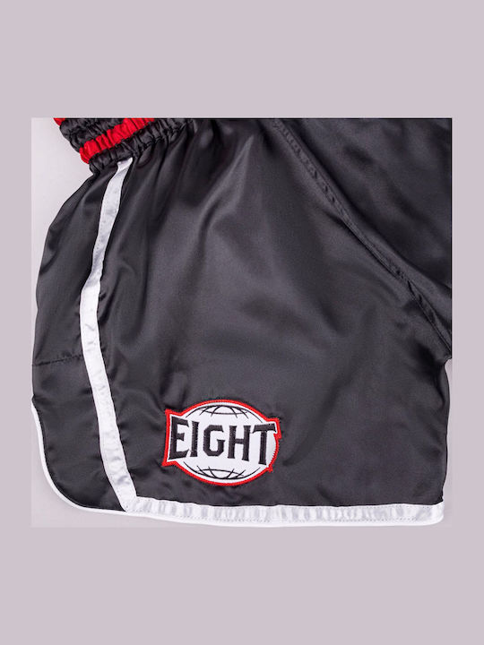 Боксерки Muay Thai 8 Weapons Bangkok Черно Бяло