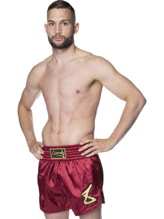 Σορτσάκι Muay Thai 8 Weapons Strike Burgundy