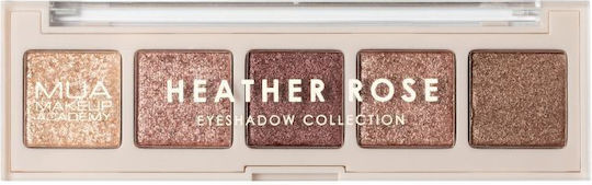MUA Heather Rose Paletă cu Farduri de Pleoape Matte în Formă Solidă 3.8gr