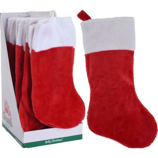 Christmas Decorative Fabric Red Socks L23xH43cm