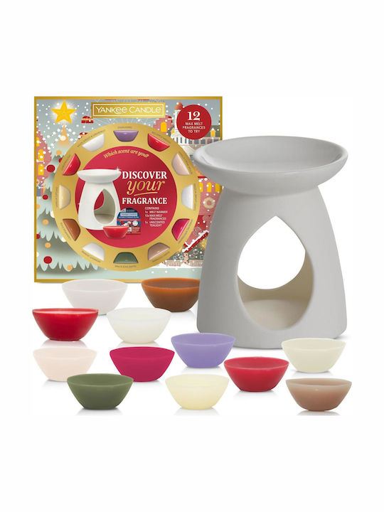 Yankee Candle Crăciun Ceramic Lumânare Argintiu 12buc