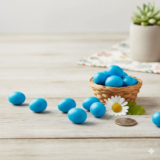 Künstliche Miniatur Oster Eier Dekoration 1 x 1,5 cm 60 Stück