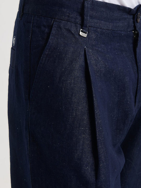 Ανδρικό Παντελόνι Τζιν με Relaxed Εφαρμογή Dark Blue