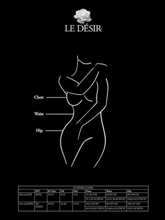 Desire Lace Bodystocking Offener Schritt Plusgröße