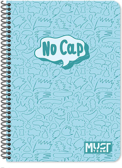 Must Team Spiral Ruled School Notebooks B5 30 Paper Sheets 8 Pieces (Various Designs)