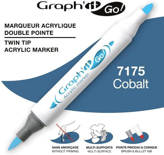 Graph' it Brush Acrylic Marker Cobalt 7175