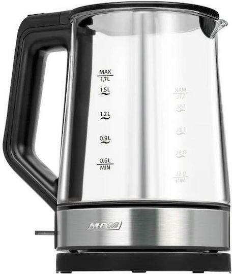 MPM Βραστήρας 1.7lt 2200W Μαύρος