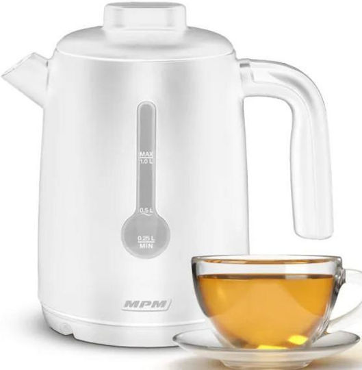 MPM Kettle 1L 2200W White