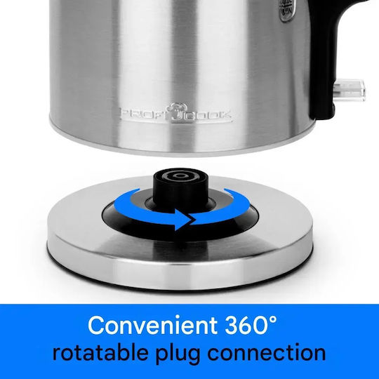 Profi Cook Fierbător 1.7l 2200W Argintiu