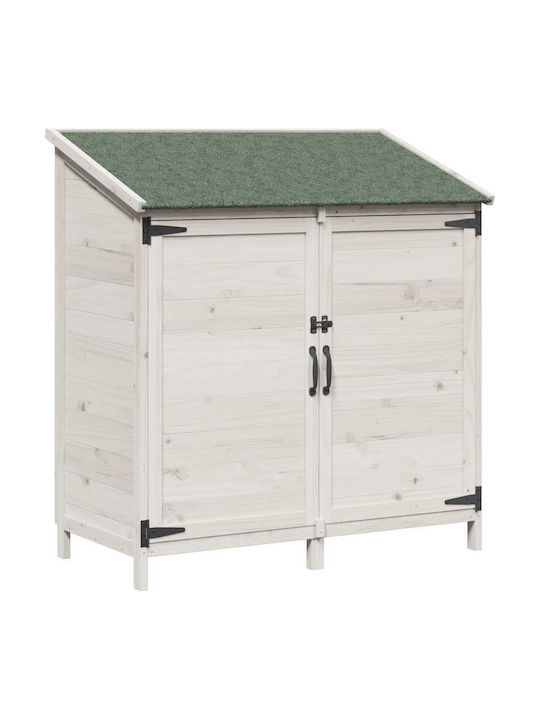 Wooden Garden Shed White M1.065xW0.56xH1.135m