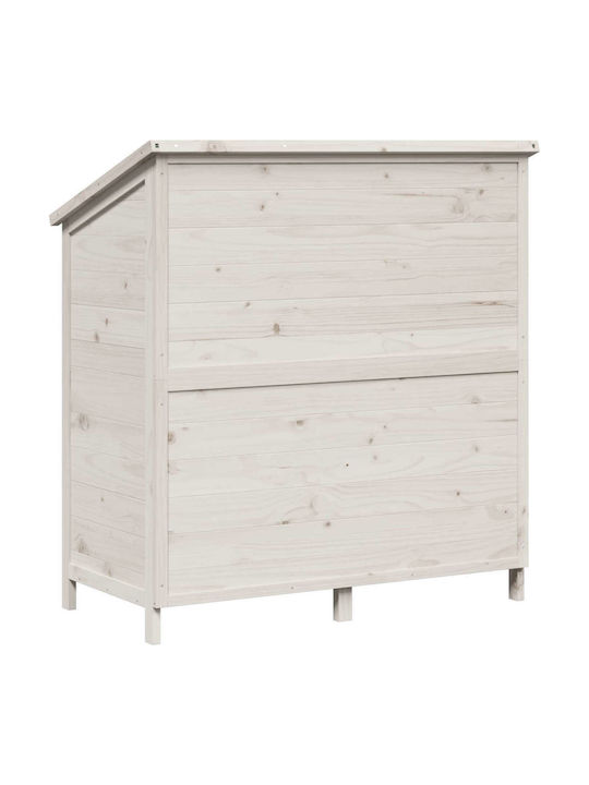 Wooden Garden Shed White M1.065xW0.56xH1.135m